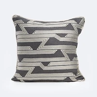 20"x20" Throw Pillow - Patterned Grey