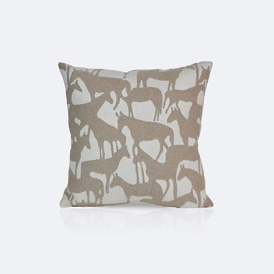 18"x18" Throw Pillow - Horses