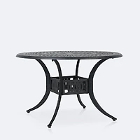 Ivy 48" Round Dining Table – Brown Tippet