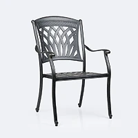 Ivy Dining Armchair - Black Tippet