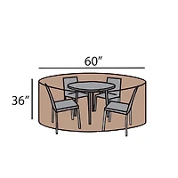 60" Round Dining Set Summer Cover