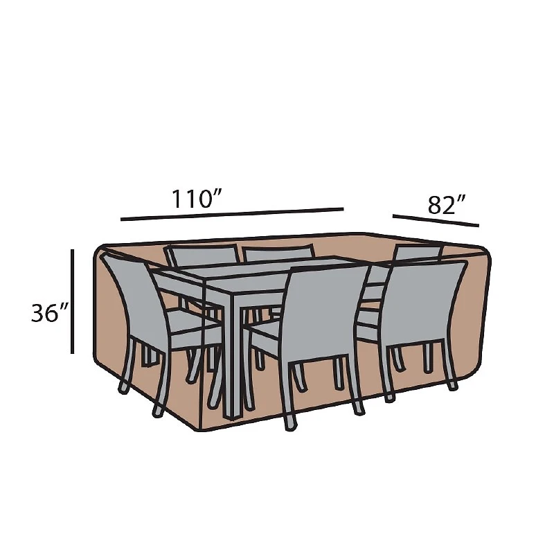 Rect. Dining Set Summer Cover-Medium