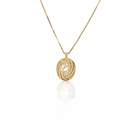 Oval Pendant- Gold