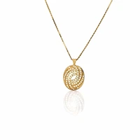 Oval Pendant- Gold