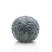 Ceramic Floral Blue Sphere