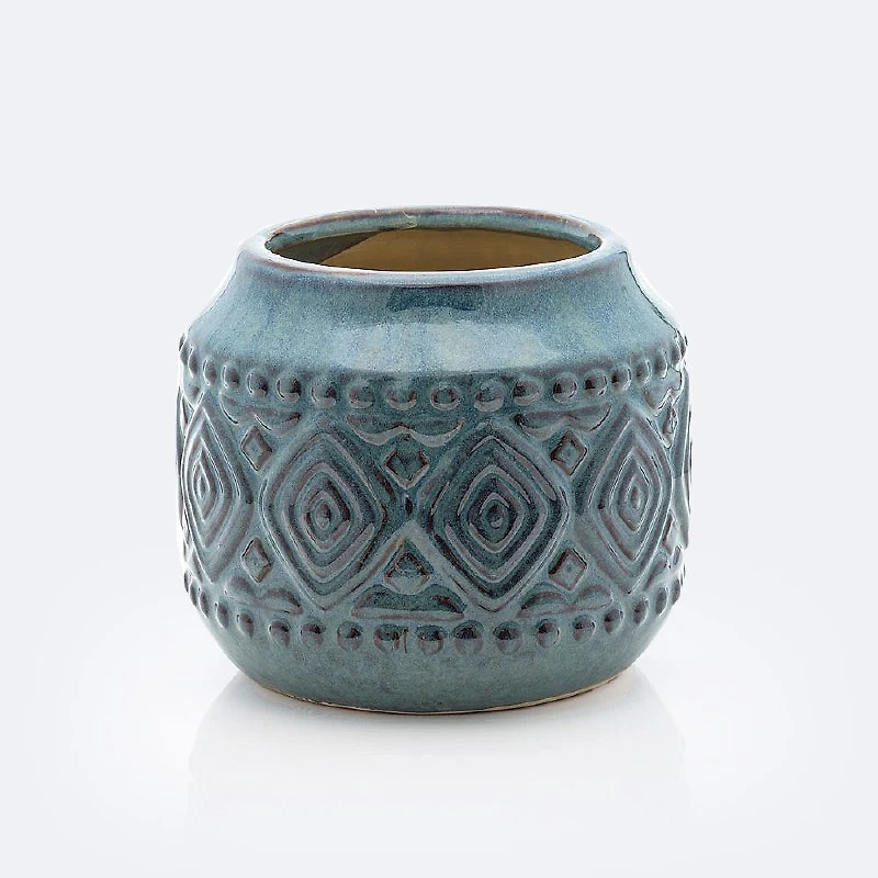 Ceramic Blue Vase