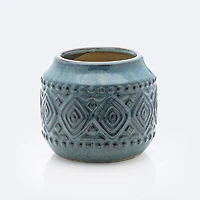 Ceramic Blue Vase