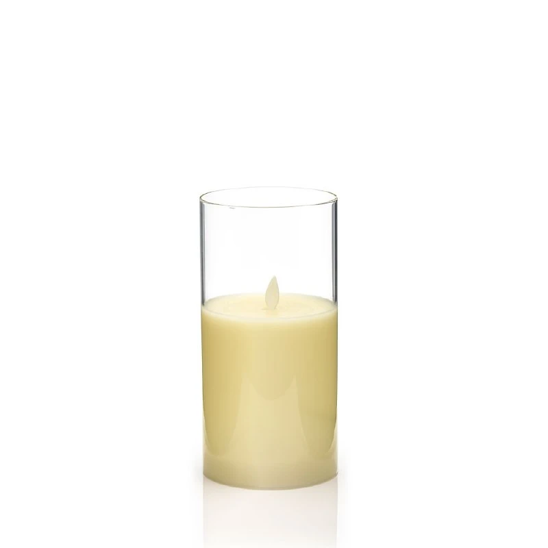 Medium LED Candle with Glass