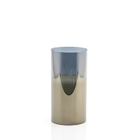 LED Candle w/Tinted Glass-Med