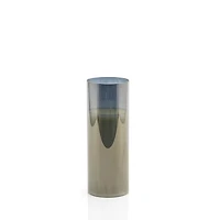 LED Candle w/Tinted Glass-Sm
