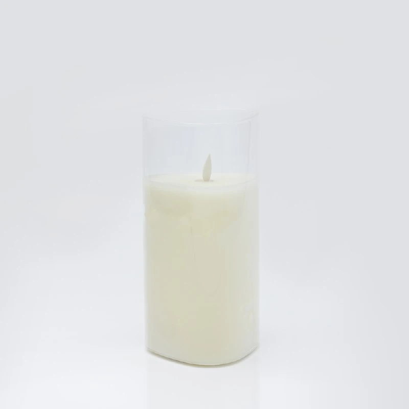 Triangle Glass LED Candle - Large