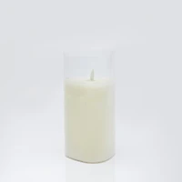 Triangle Glass LED Candle - Large