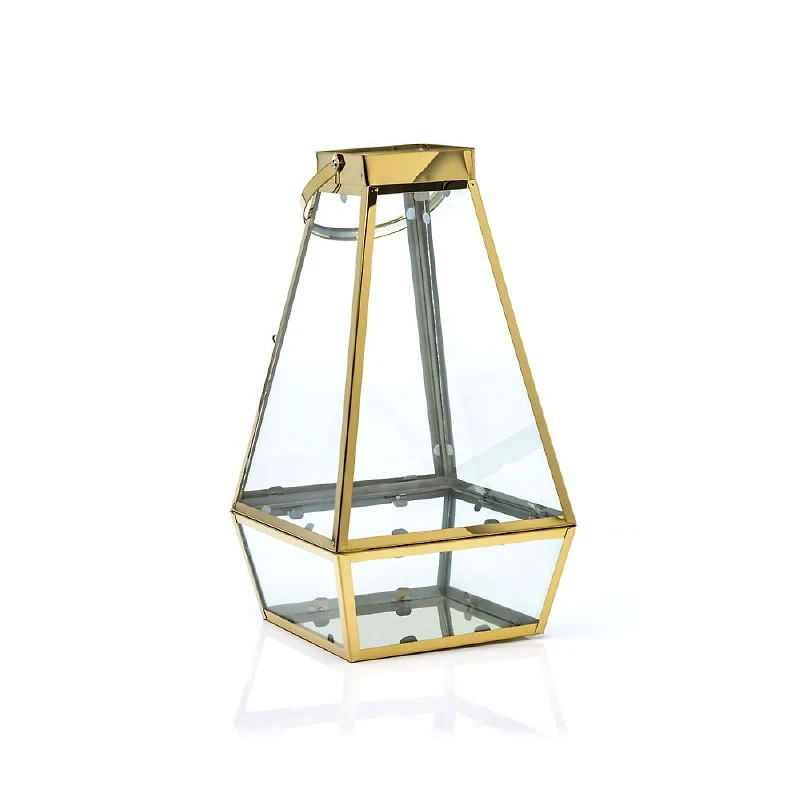 Gold Stainless Steel Lantern