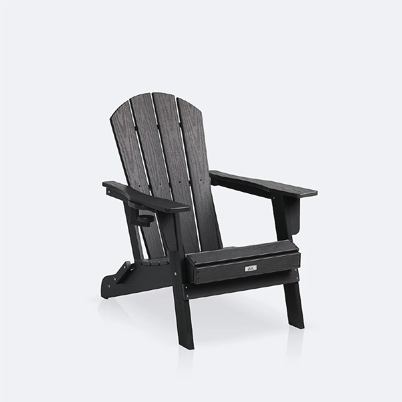 Lodge Adirondack Chair - Black