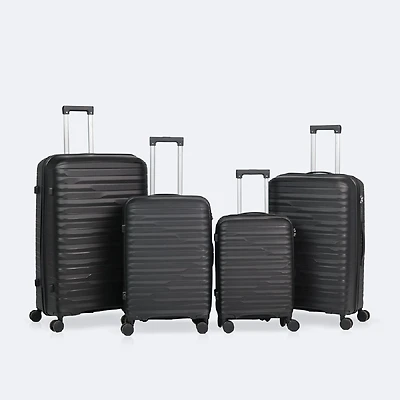 4-Piece Luggage Set, Hardside Spinner Wheel Travel Suitcase