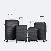 4-Piece Luggage Set, Hardside Spinner Wheel Travel Suitcase