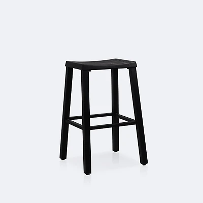 Luna Counter Height Stool - Black