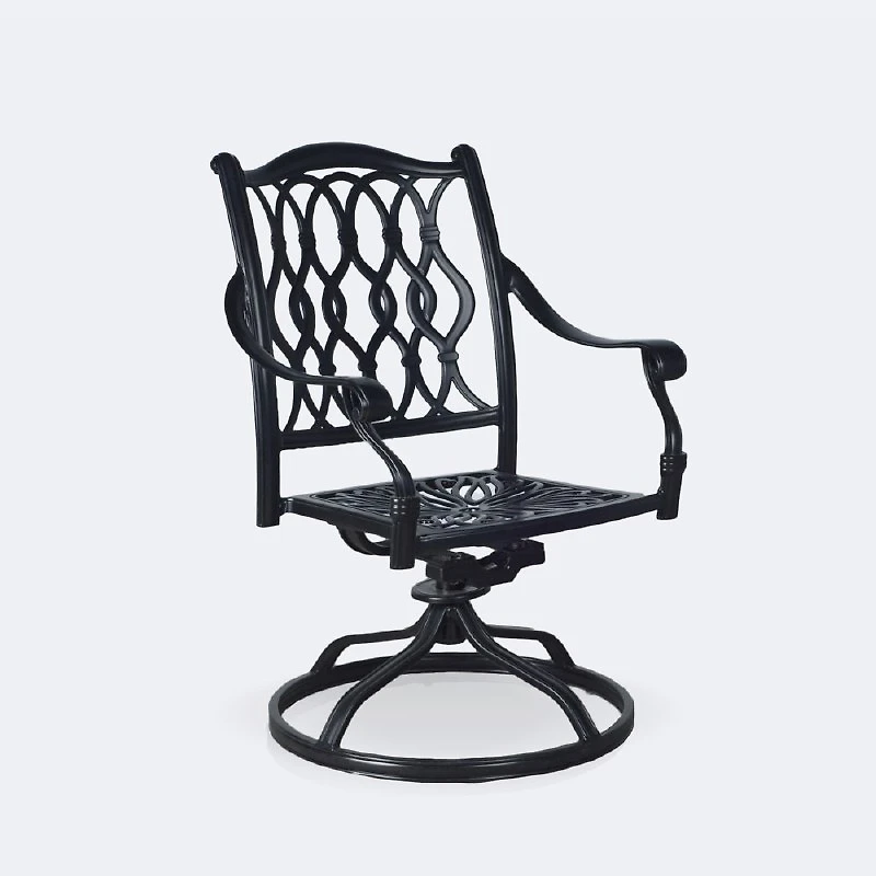 Meghan Swivel Rocker - Black Tippet