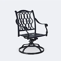Meghan Swivel Rocker - Black Tippet