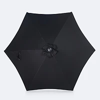 7.5' Deluxe Market Umbrella - Black