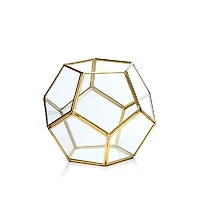 Glass Metal Candleholder