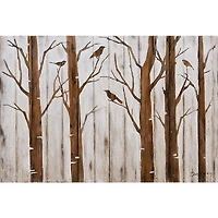 Oil Painting - Stencil Trees