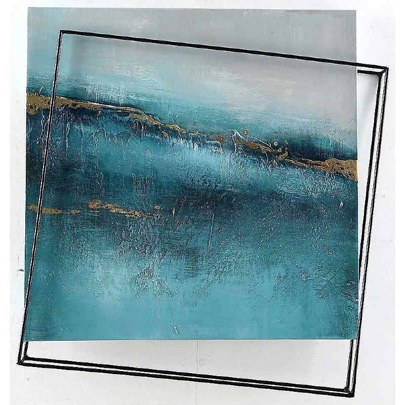 Metal and Canvas Wall Art