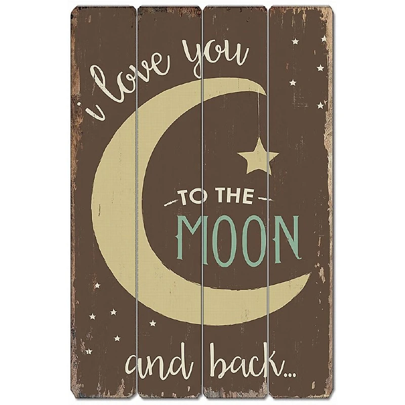 Wood Sign - Moon