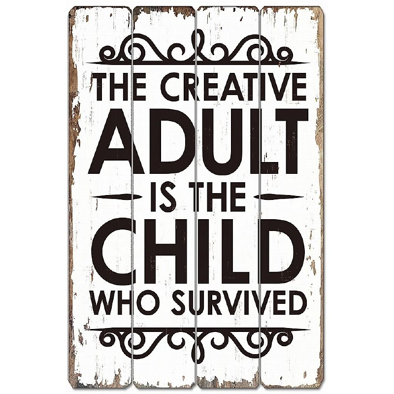 Wood Sign - Creative Adult