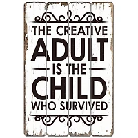 Wood Sign - Creative Adult