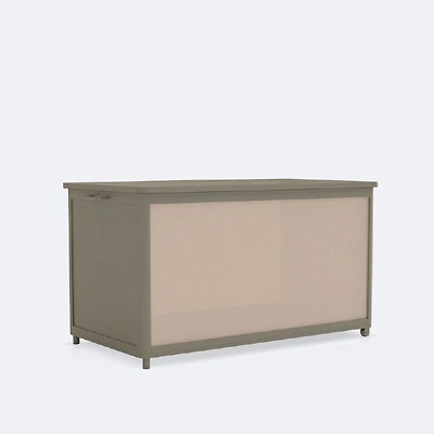 Patio Chest - Taupe Frame / White Sling