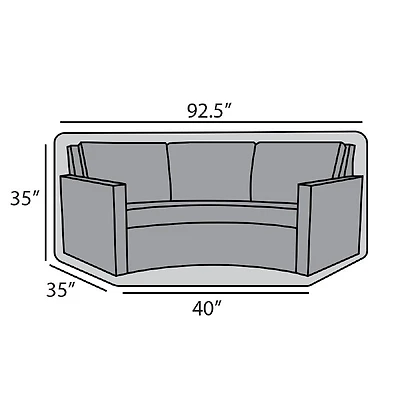 Curved Sofa Cover