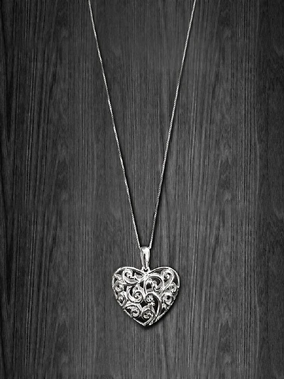 Silver Heart Pendant with Chain