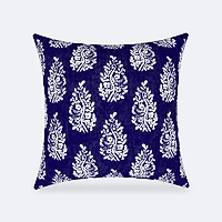 Throw Pillow 18 x 18 - Blue Feather