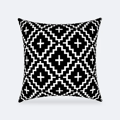 Throw Pillow 18 x 18 - Black Diamond