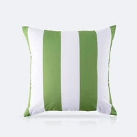 Throw Pillow 18 x 18 - Green Stripe