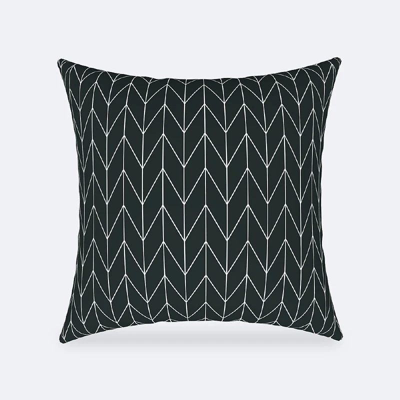 Throw Pillow 18 x 18 - Grey Chevron