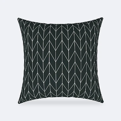 Throw Pillow 18 x 18 - Grey Chevron