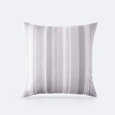 Throw Pillow 18 x 18 - Grey Stripe