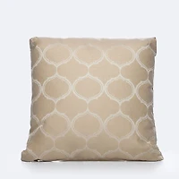 Throw Pillow - Beige Print