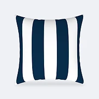 Throw Pillow 18 x 18 - Navy Stripe
