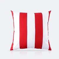 Throw Pillow 18 x 18 - Red Stripe