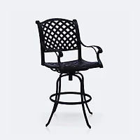 Reel Weave Swivel Bar Chair