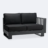 Renfrew Right Hand Facing Loveseat -  Black Frame - Carbon Black Cushion