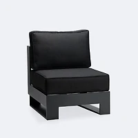 Renfrew Sidechair -  Black Frame - Carbon Black Cushion