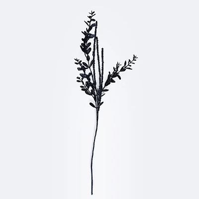 29" glitter boxwood/berry spr