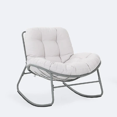 Simmons Rocking Chair - Sage Green Frame - Beige Cushion
