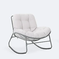 Simmons Rocking Chair - Sage Green Frame - Beige Cushion