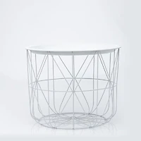 Small Storage Table - White