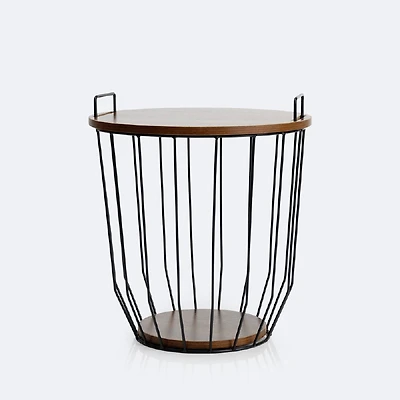 Storage Table - Wood Look Top - Small